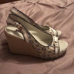 Louis Vuitton stripped Wedge